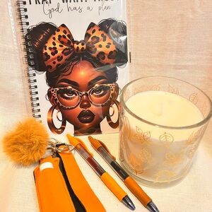 Stylish Pray Wait Trust Journal and Accessories Bundle